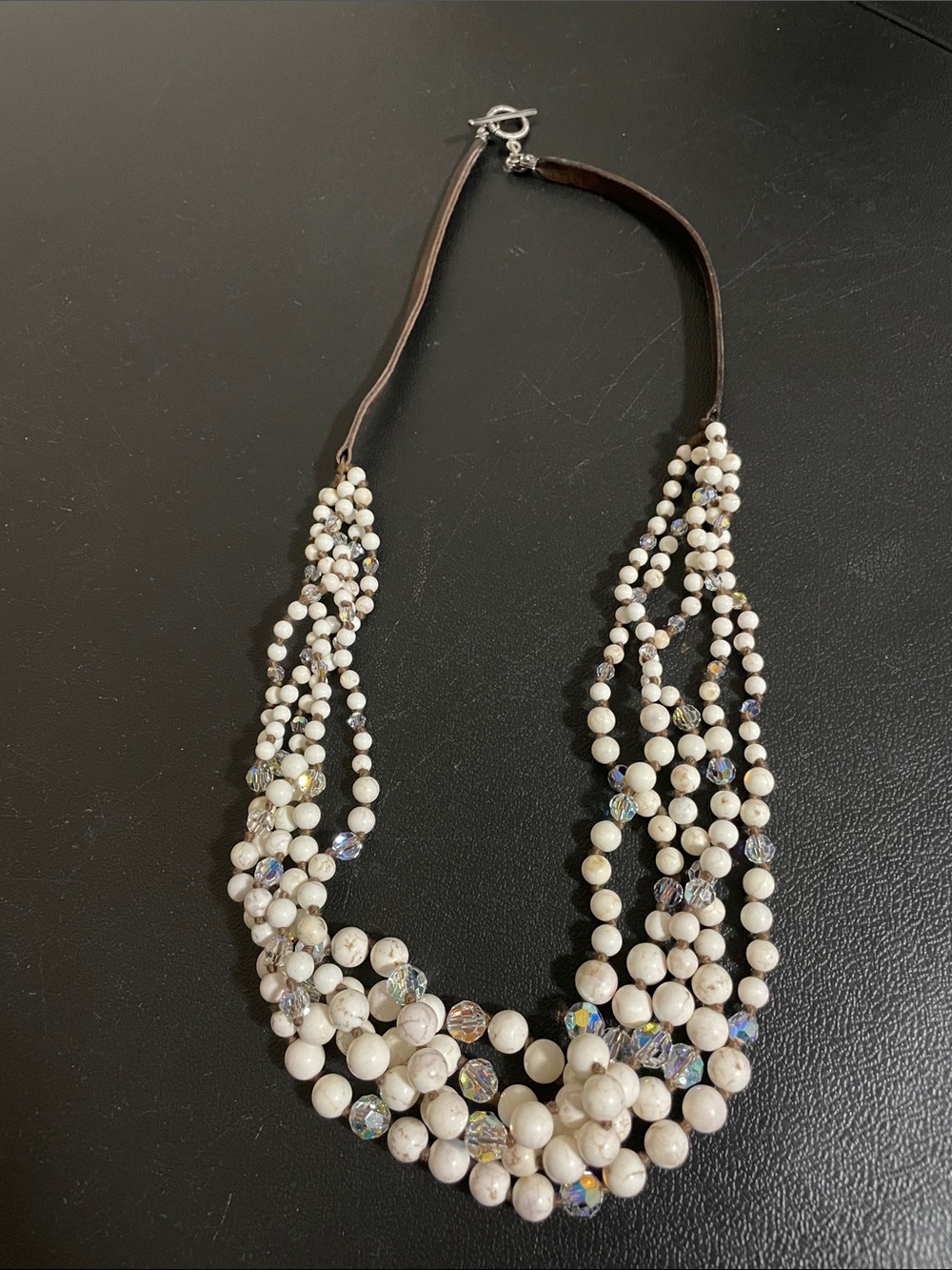 Chan Luu Beaded Multi-Strand Necklace with Iridescent Crystal Accents - Picture 3 of 6